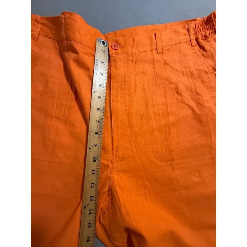 VZ Pants Mens‎ 3XL Orange Chino Straight Pleated Dress Men 40x34.
